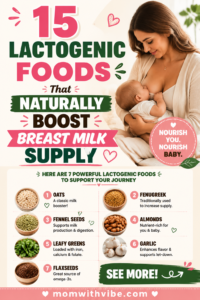 15 lactogenic foods may help boost breast milk supply. Add oats, seeds, greens, nuts, and beans to easy meals. Get practical tips for nursing parents.