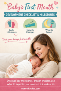 Baby’s first month milestones 