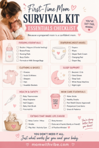 First-Time Mom Survival Kit Essentials Checklist