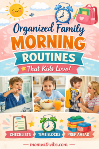 Organized Family Morning Routines That Kids Actually Love