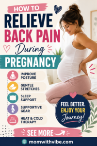 Back pain during pregnancy...
