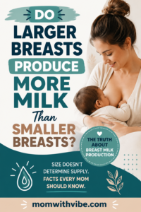 Design a Pinterest pin for Do Larger Breasts...