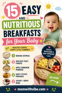 Easy and nutritious baby breakfasts