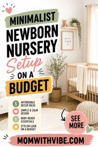 Minimalist Newborn Nursery Setup on a Budget