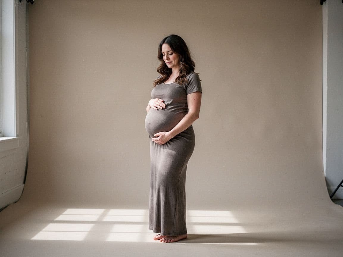 expectant-mother-standing-profile
