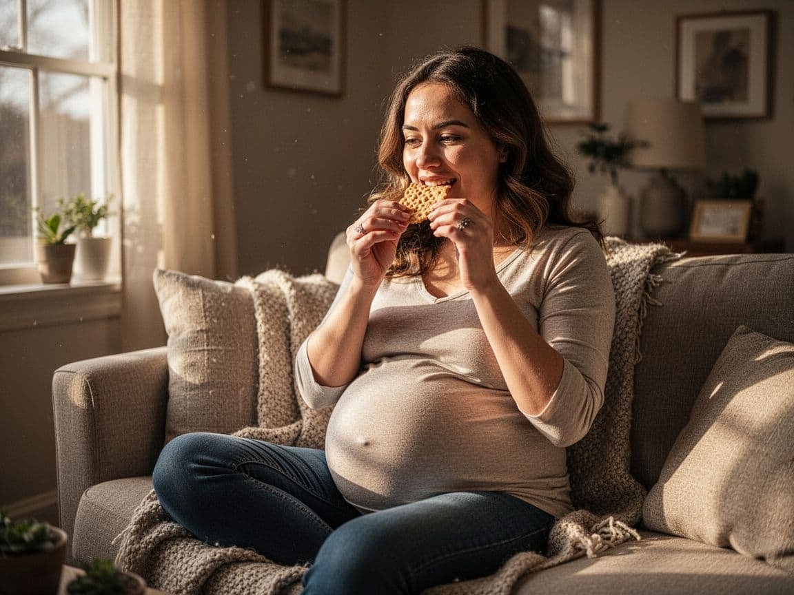 pregnant-woman-eating-snacks