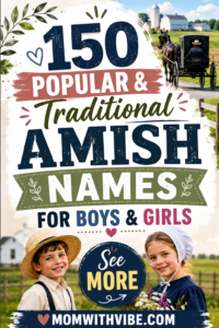 Amish names for boys and girls