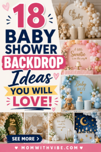 Baby shower backdrop ideas inspiration