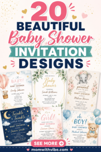 Baby shower invitation ideas collage