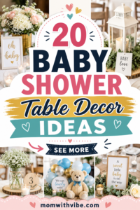 Baby shower table decor ideas