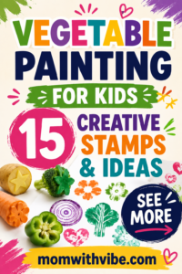 Creative veggie stamp painting ideas for kids