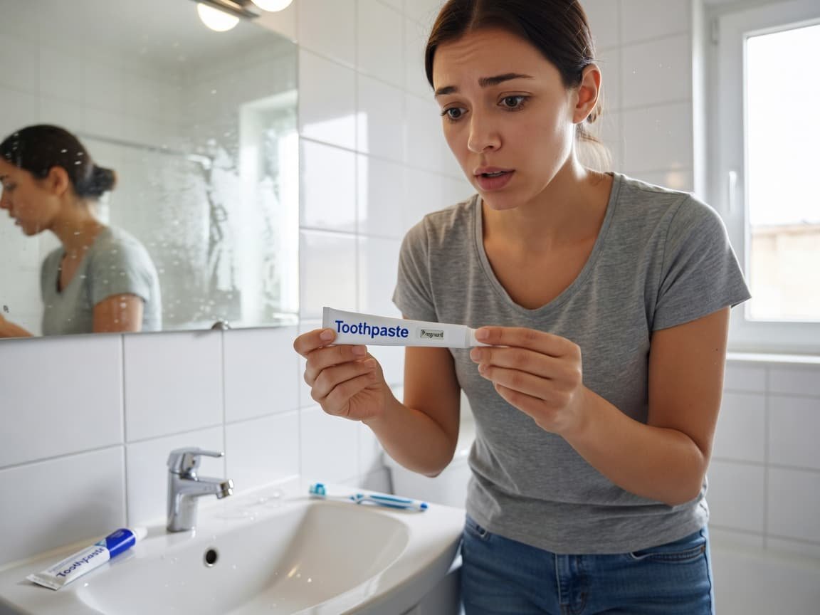 DIY toothpaste pregnancy test hack