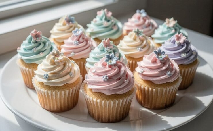 Dreamy baby shower cupcake ideas