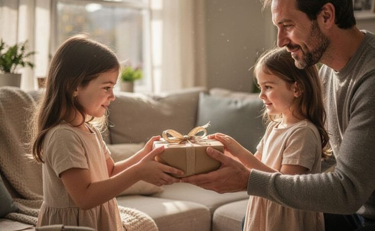 Father-gifting-daughter