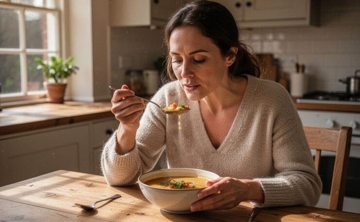 Feeding yourself after birth can feel rushed