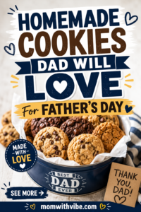 Homemade cookies for father's day