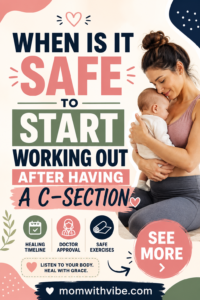 Safe exercises after a C-section