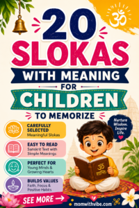 20 Essential Sanskrit Slokas for Kids with Meanings