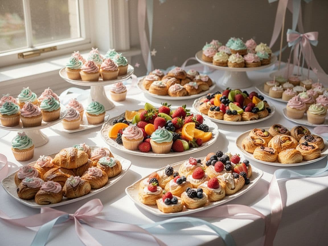 Sweet treats for a baby shower