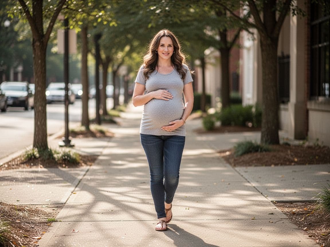 Walking during pregnancy benefits infographic