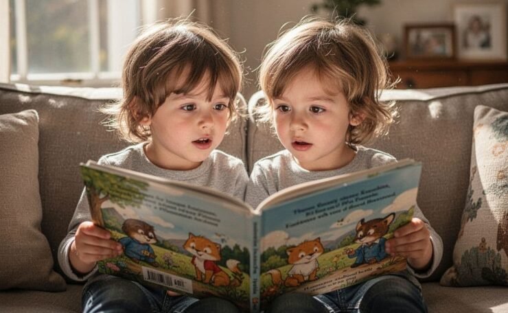 children-reading-story-together