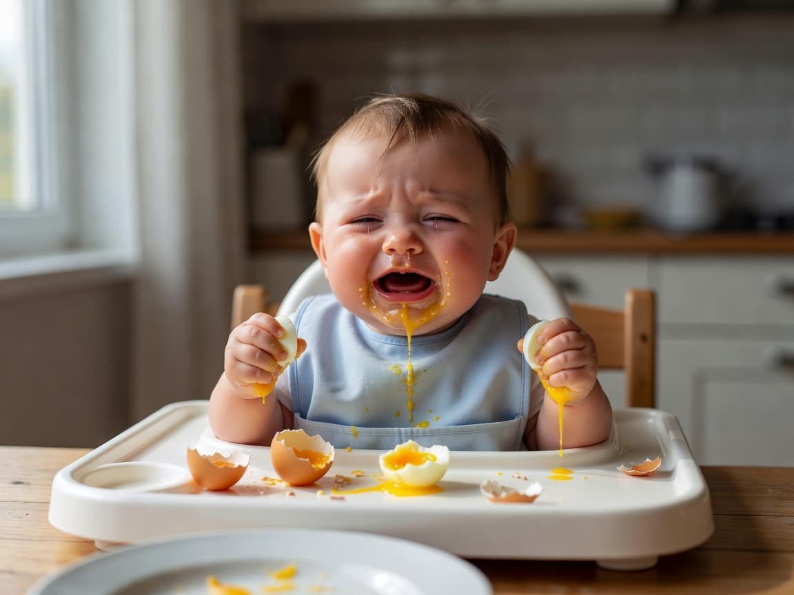 Feeding eggs to babies starts with readiness, not a strict clock. When your baby can handle solids, offer fully cooked egg in soft, easy-to-chew forms. Start small, then repeat only if your baby does well.
