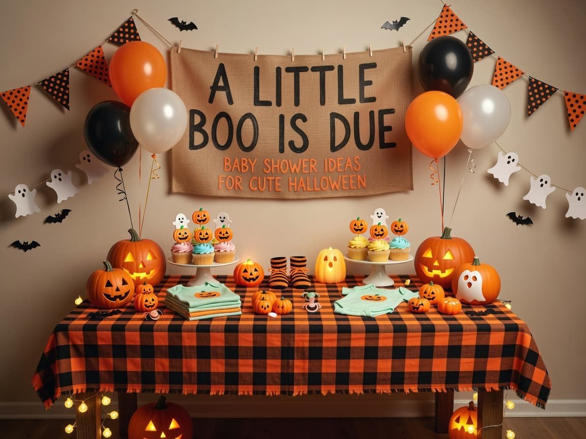 A Little Boo Is Due Baby Shower Ideas for Cute Halloween