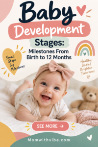 Baby Development Milestones Poster
