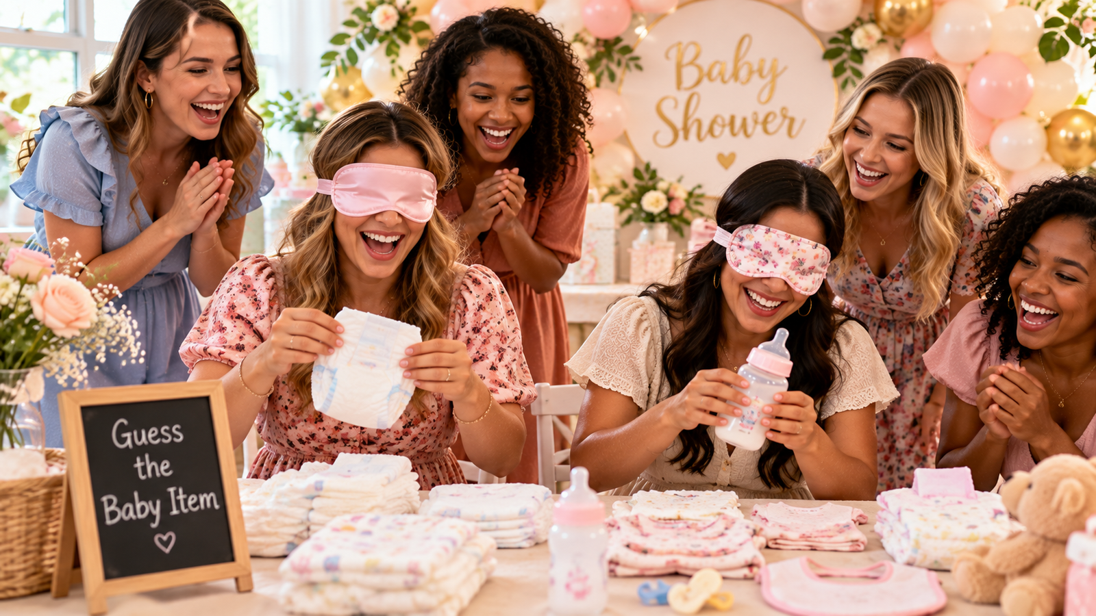 Blindfolded Baby Shower Game