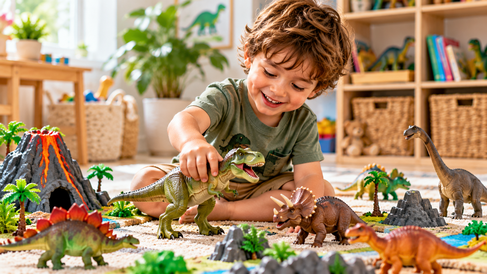 Discover 20 fun and engaging dinosaur song for toddlers and preschoolers, perfect for sing-alongs, movement, imaginative play, and learning through music.
