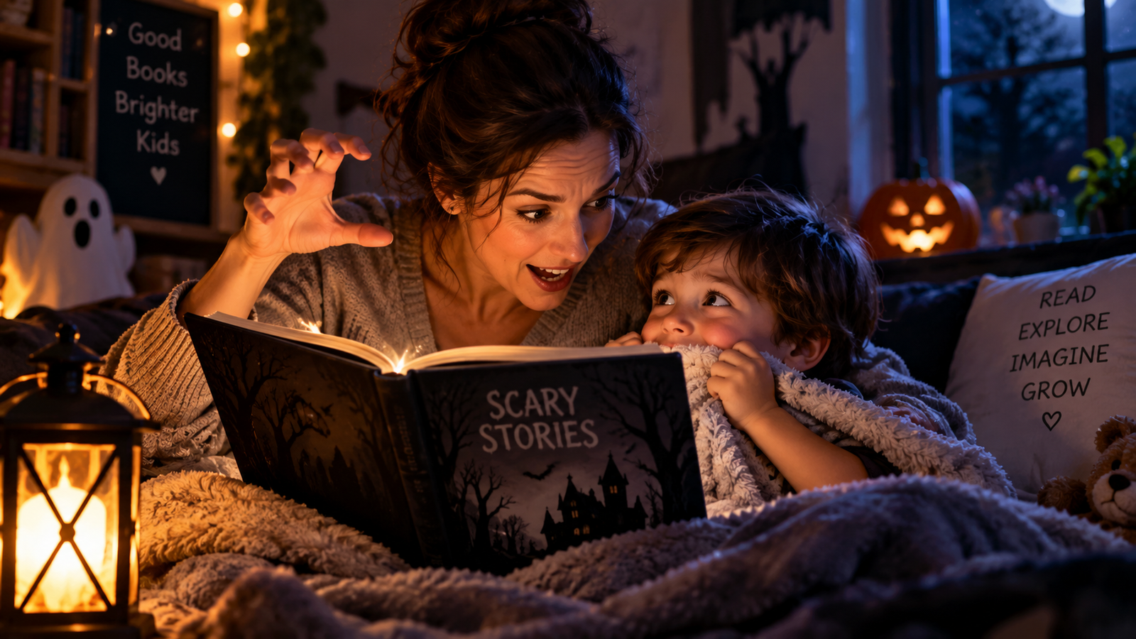 Spooky Halloween Storytime Under the Blanket