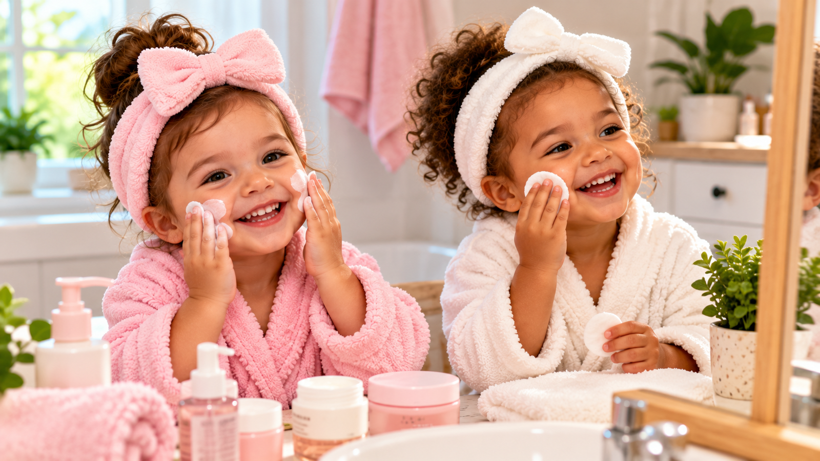 Toddler Spa Day at the Vanity