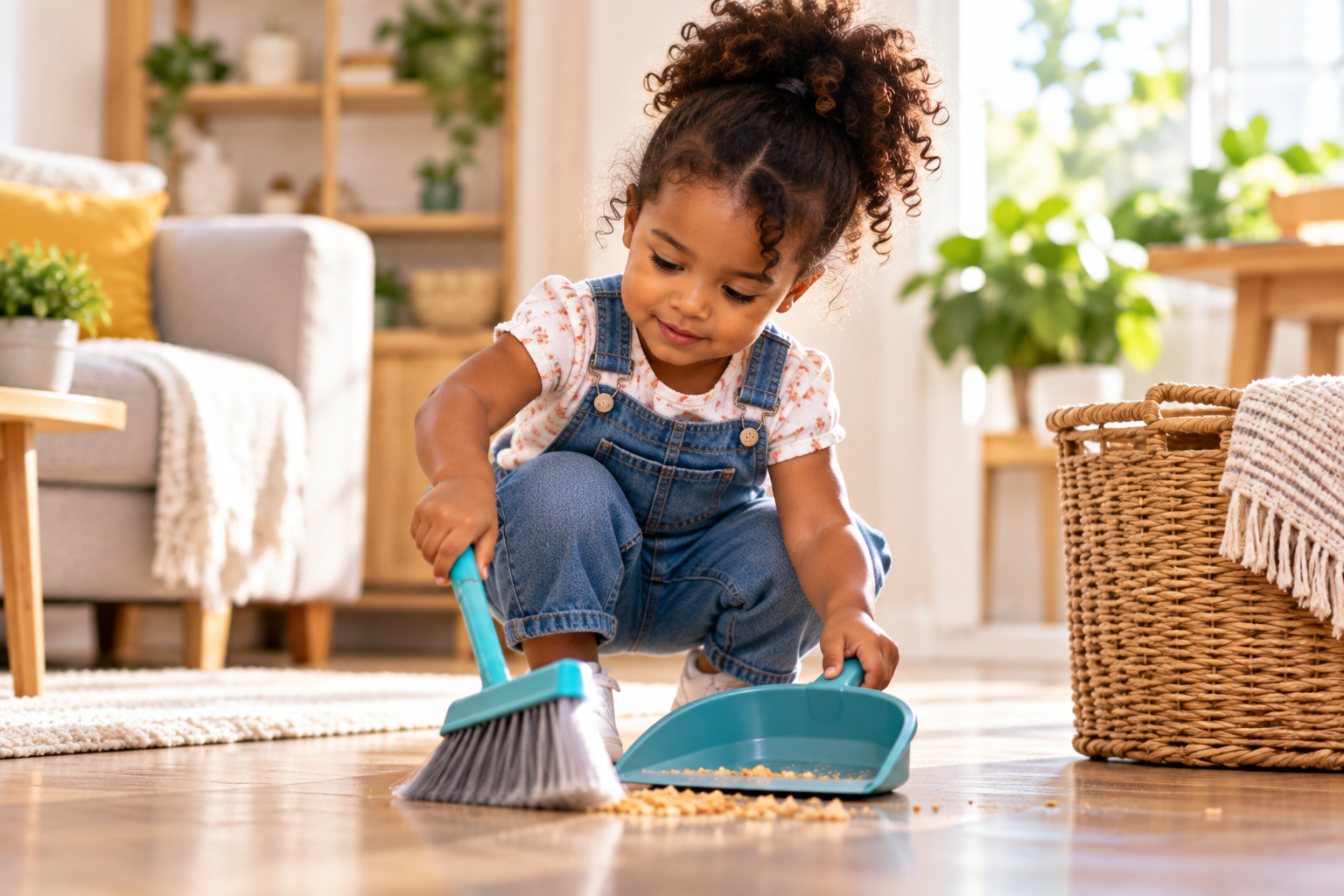 Toddler’s Cozy Cleaning Day